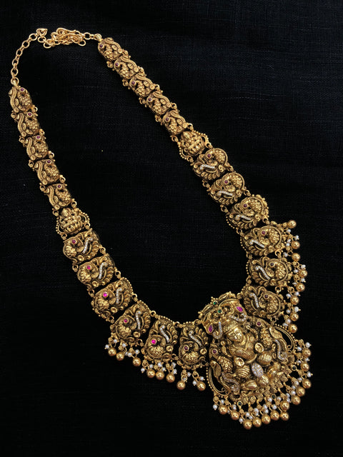 925 Silver long Lakshmi haram