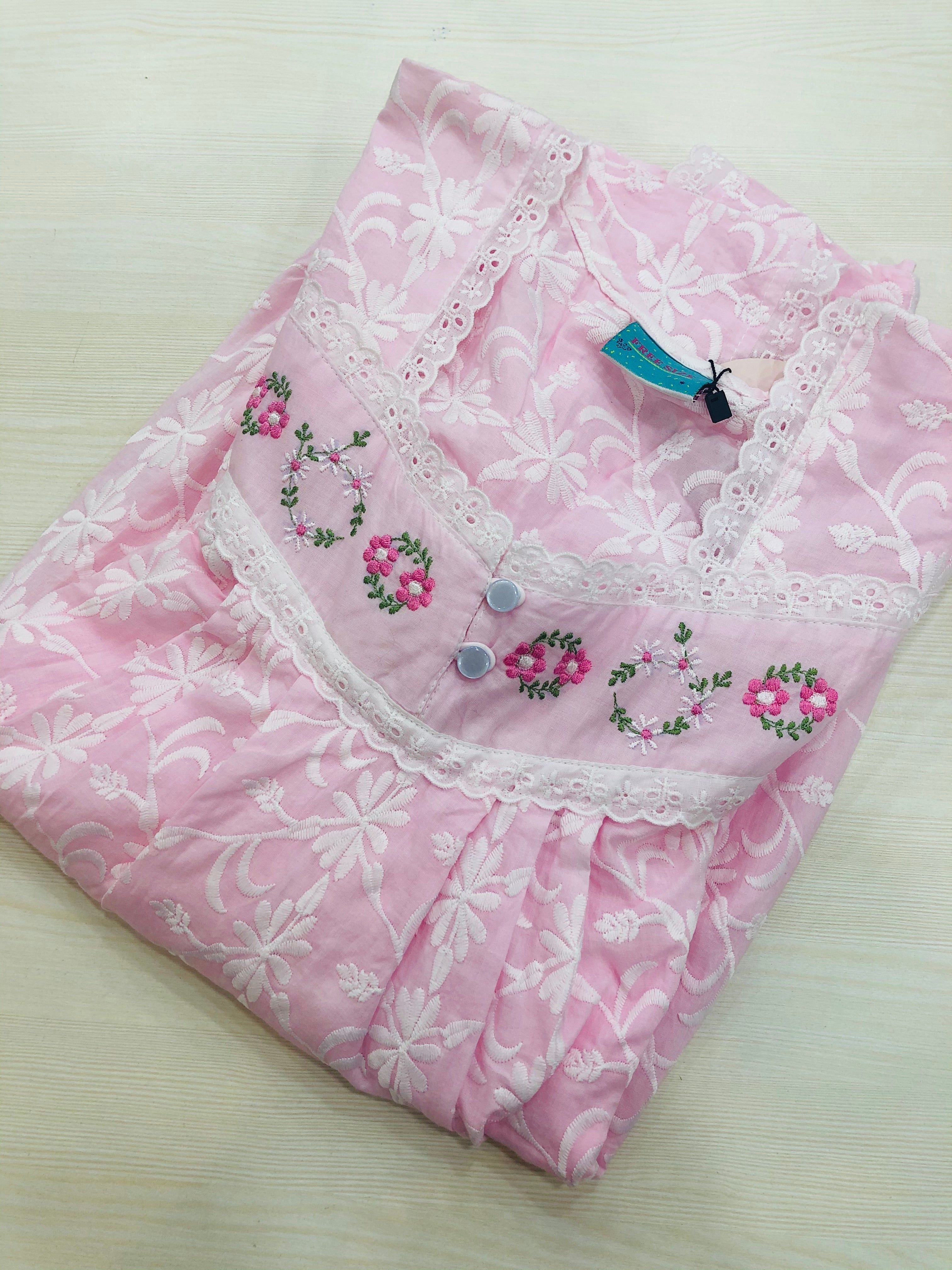L and XL size Premium cotton Emb nighty