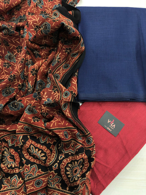 Rubeena ajrakh salwar material