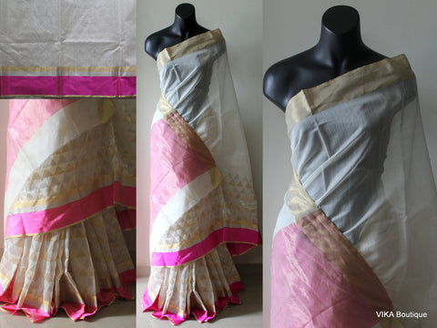 Pure chanderi saree - VIKA Boutique