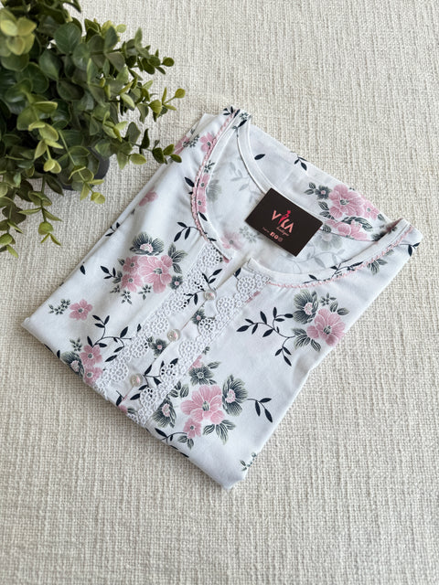 L size printed Alpine nighty