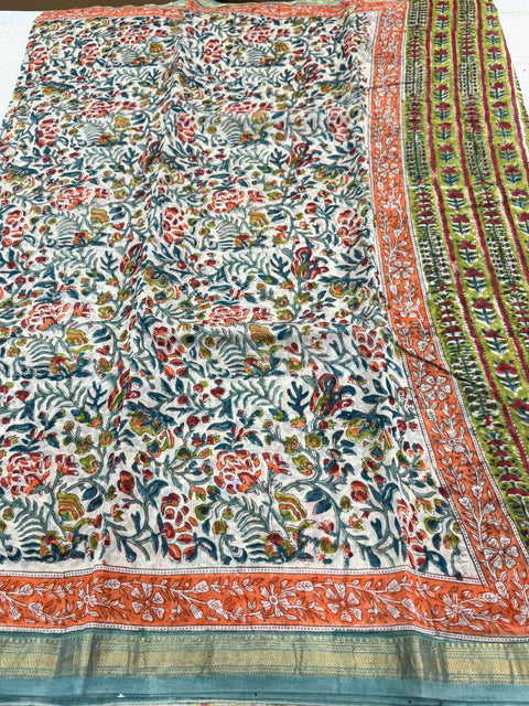 Maheswari border chanderi saree