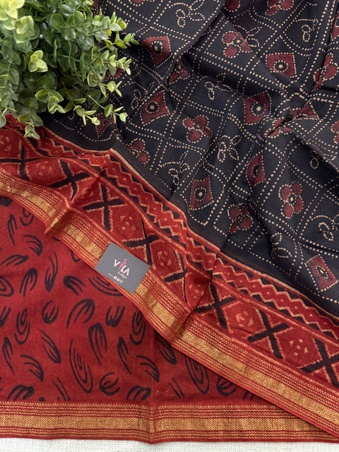 Maheswari border chanderi saree