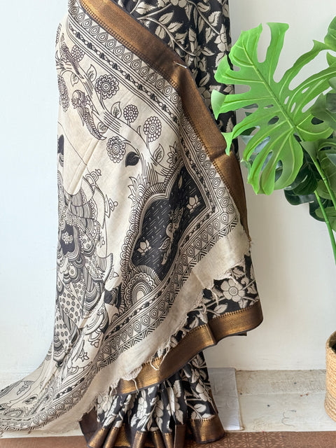 Kalamkari chennuri silk Saree