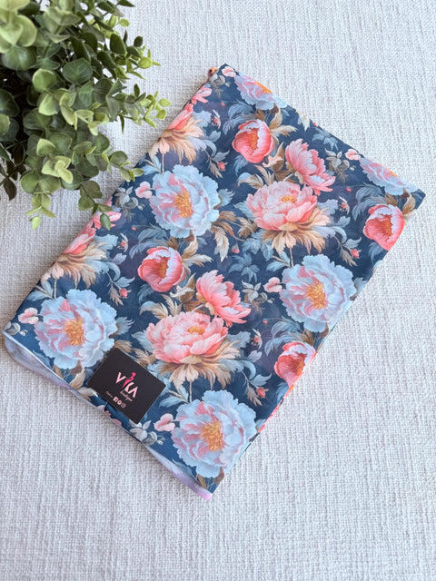 Digital printed faux georgette saree