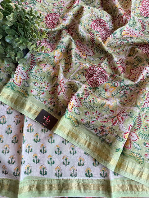 Maheswari border chanderi saree