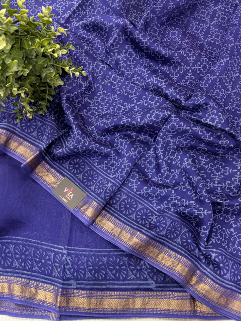 Maheswari border chanderi saree