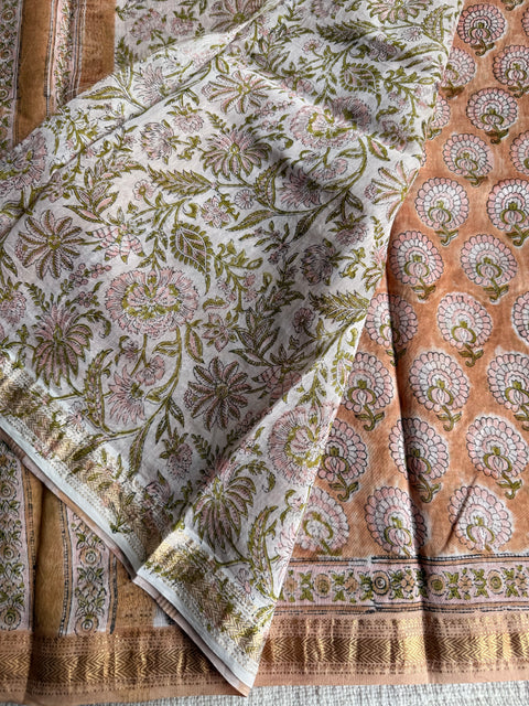 Maheswari border chanderi saree