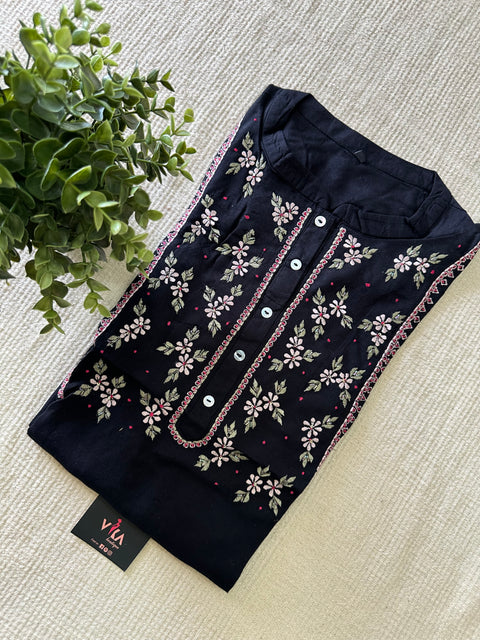 Embroidery neck Rayon kurti