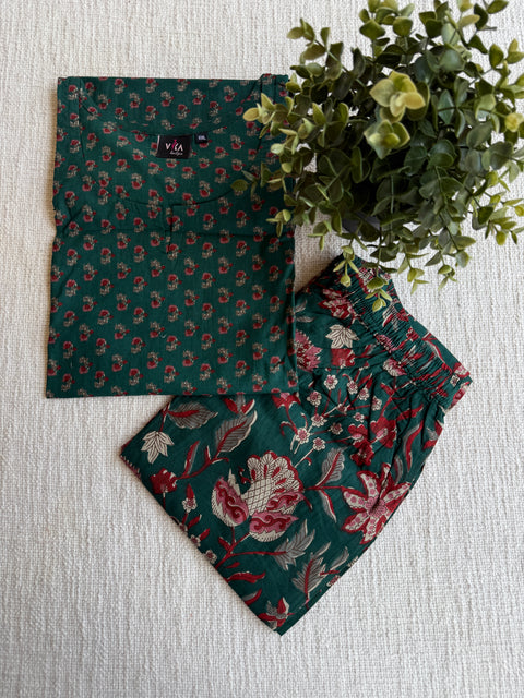 XXL size printed Co-ord Night suit