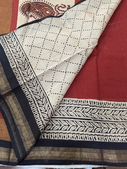 Maheswari border chanderi saree