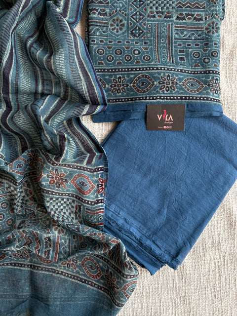 Printed kota cotton salwar suit material