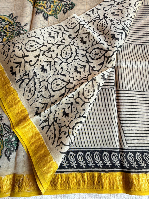 Maheswari border chanderi saree
