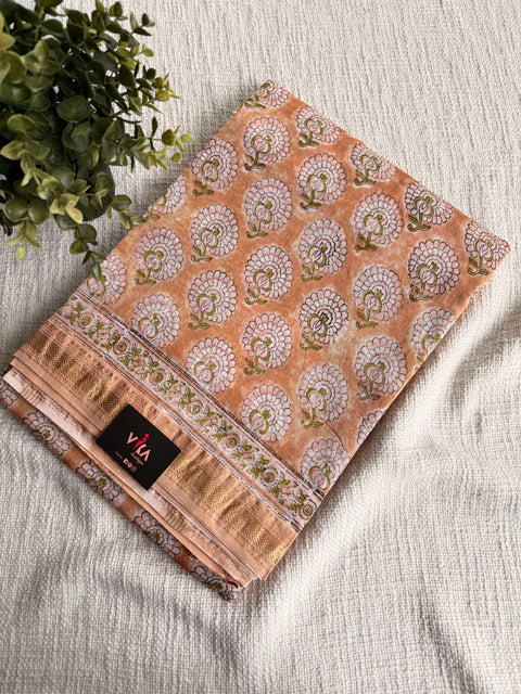 Maheswari border chanderi saree