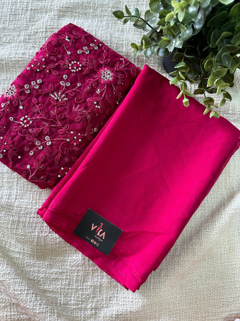 Embroidered Designer Blouse with saree