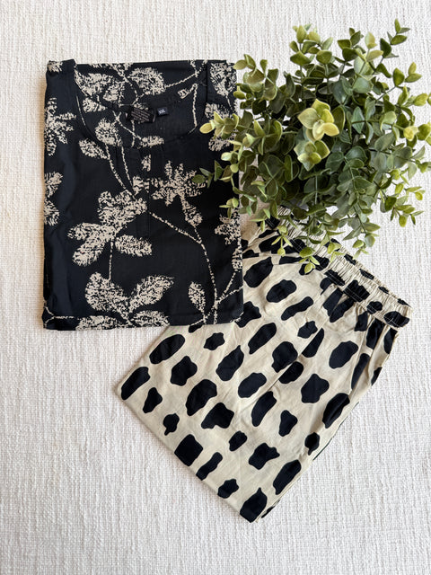 XXL size printed Co-ord Night suit