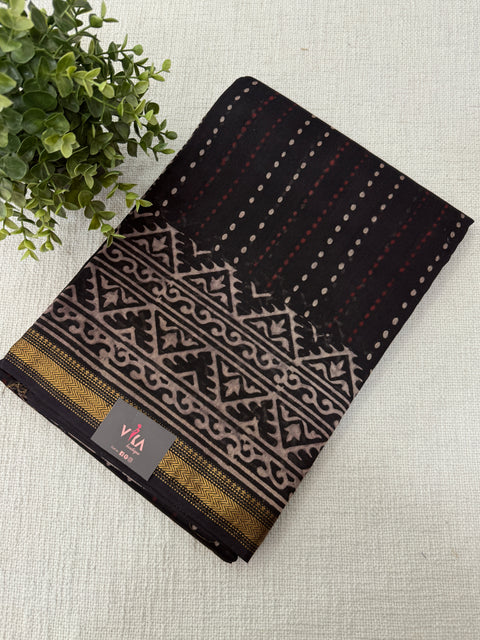 Maheswari border chanderi saree