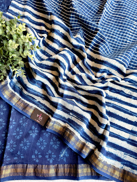 Maheswari border chanderi saree