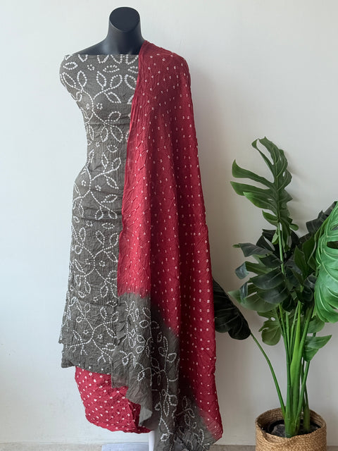 Bandhej cotton salwar material