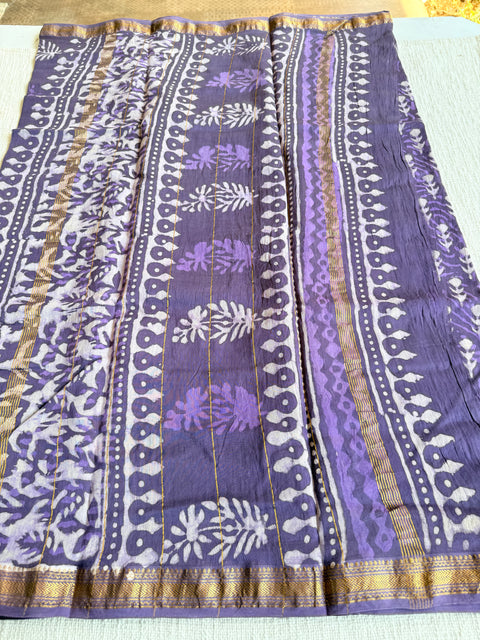 Maheswari border chanderi saree