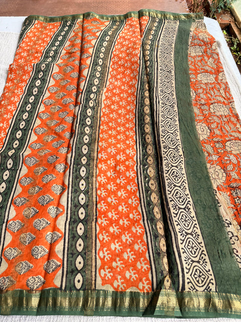 Maheswari border chanderi saree