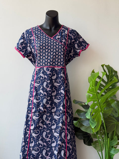 Printed cotton nighty
