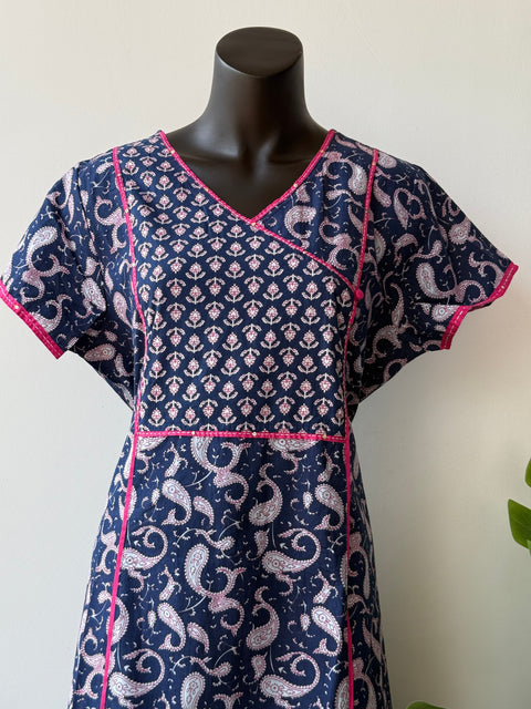 Printed cotton nighty