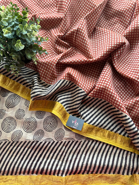 Maheswari border chanderi saree