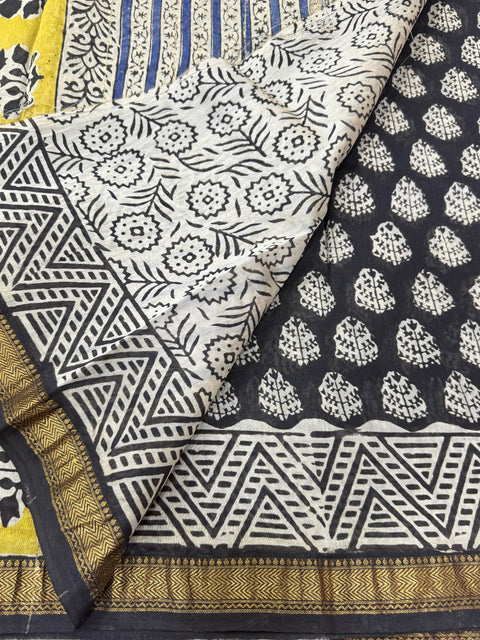 Maheswari border chanderi saree