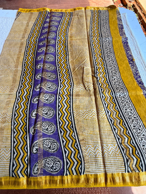 Maheswari border chanderi saree