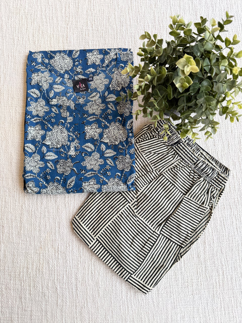 XXL size printed Co-ord Night suit