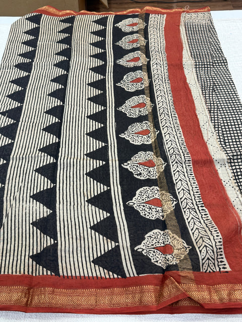 Maheswari border chanderi saree