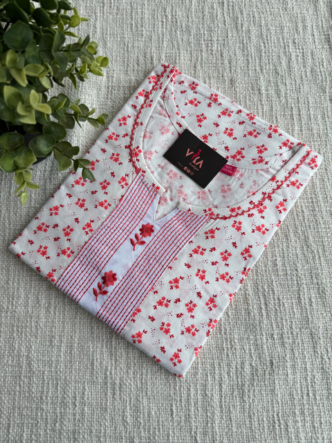 XL size printed cotton nighty