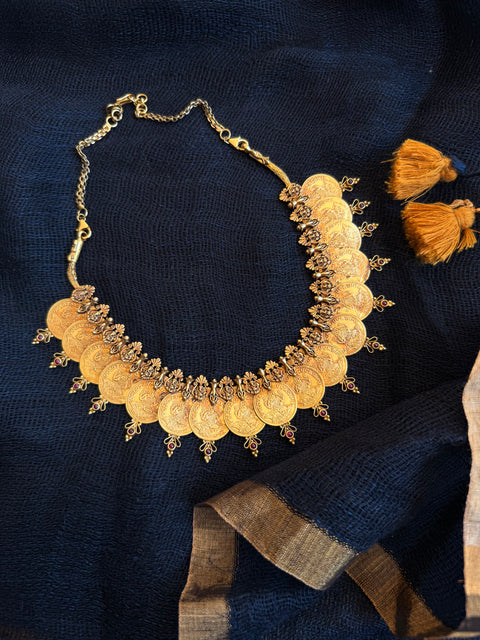 925 pure silver gold polish necklace