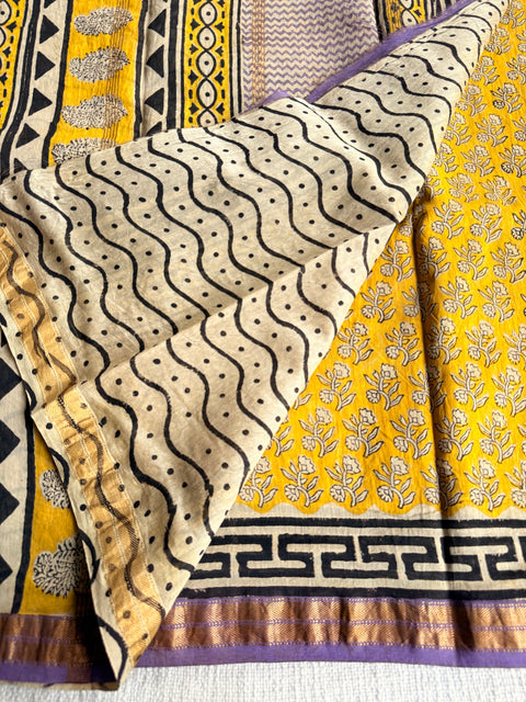 Maheswari border chanderi saree