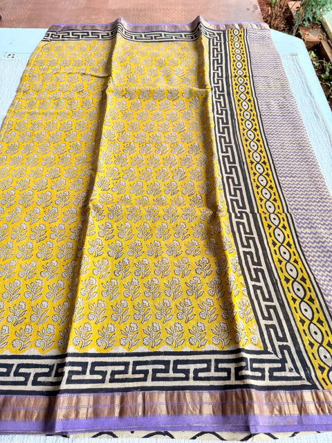 Maheswari border chanderi saree