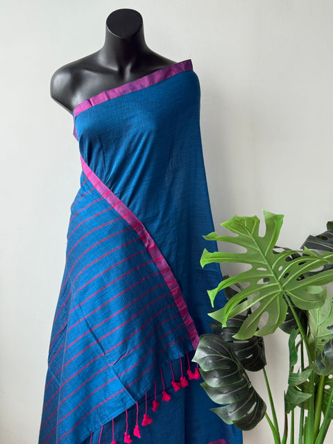 Plain Vikhadi cotton saree
