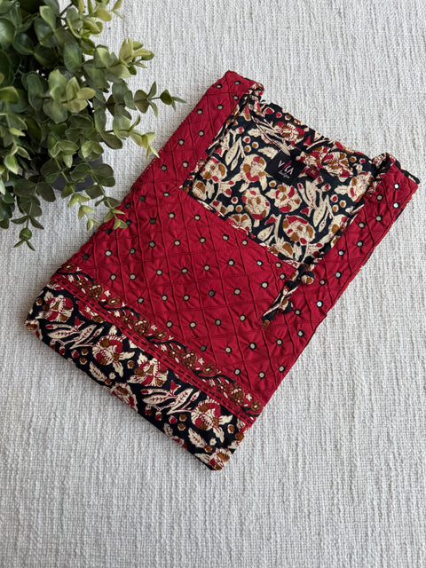 XL size mirror work printed cotton nighty