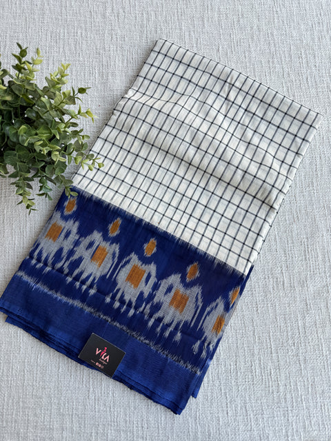 Handloom pure Ikat cotton saree
