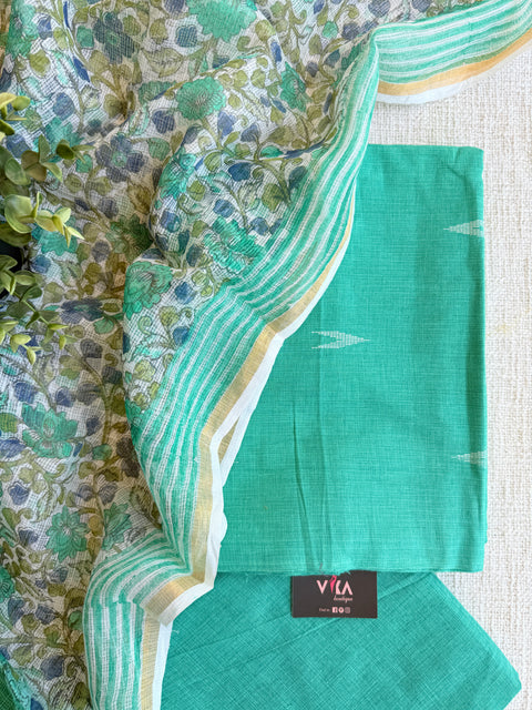 Handloom cotton salwar suit set