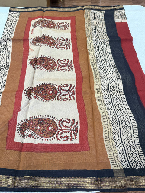 Maheswari border chanderi saree
