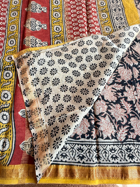 Maheswari border chanderi saree