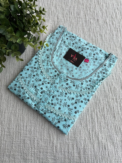 XL size printed cotton nighty