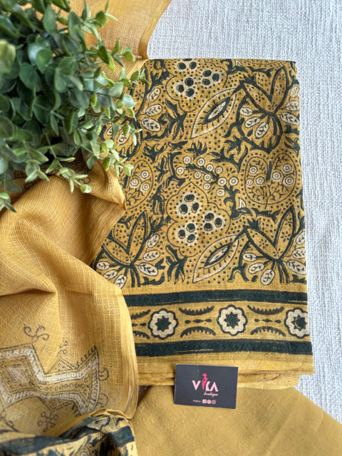 Printed kota cotton salwar suit material