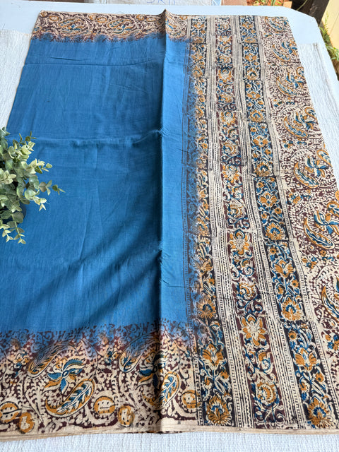 Kalamkari printed cotton saree