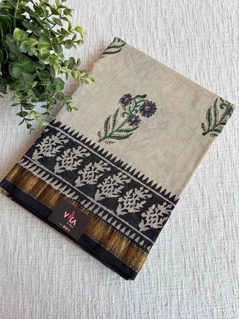 Maheswari border chanderi saree