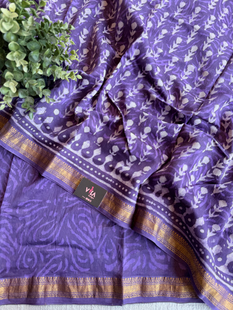 Maheswari border chanderi saree