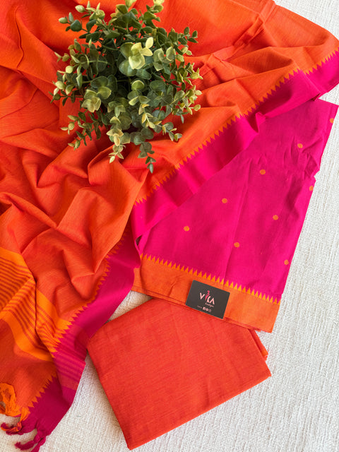 Handloom cotton salwar suit material