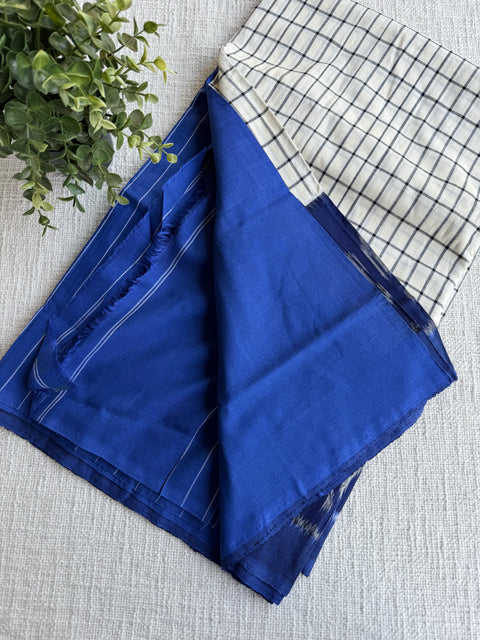 Handloom pure Ikat cotton saree