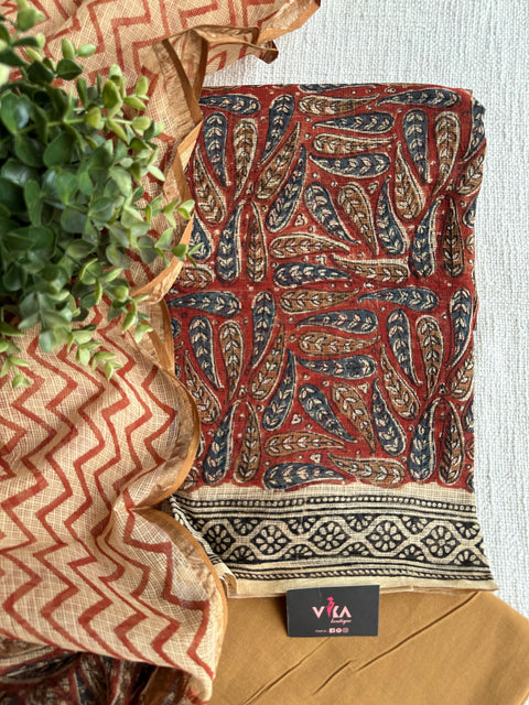 Printed kota cotton salwar suit material